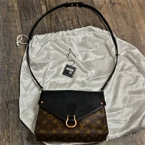 Louis Vuitton Saint Michel Epi Nior Black Brown Monogram Shoulder/crossbody Bag